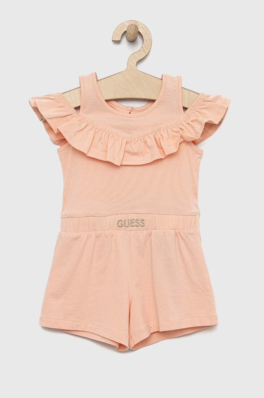 Guess Детски гащеризон в оранжево - Pepit.bg
