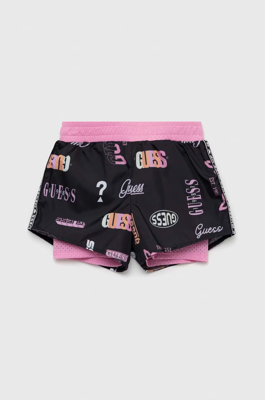 Guess Детски къси панталони с десен - Pepit.bg