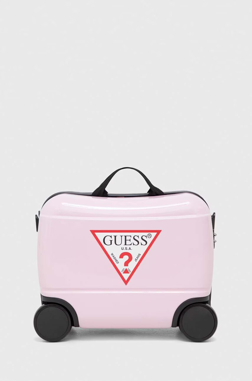 Guess Детски куфар в розово - Pepit.bg