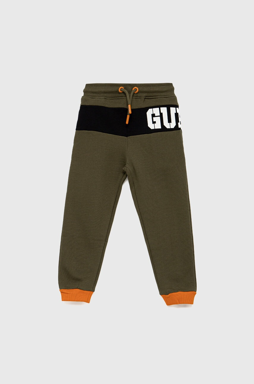 Guess Детски памучен панталон - Pepit.bg