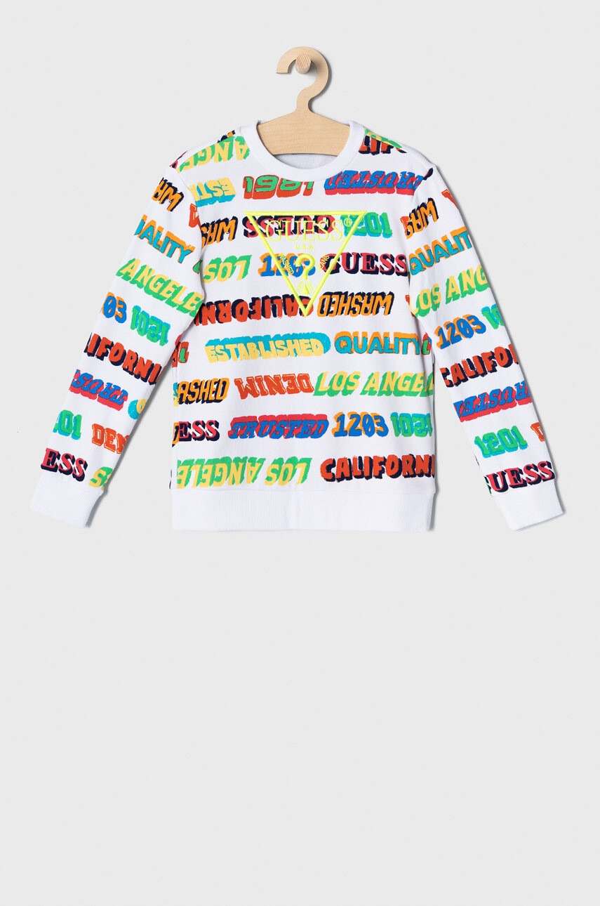Guess Детски памучен суичър 116-175 cm - Pepit.bg