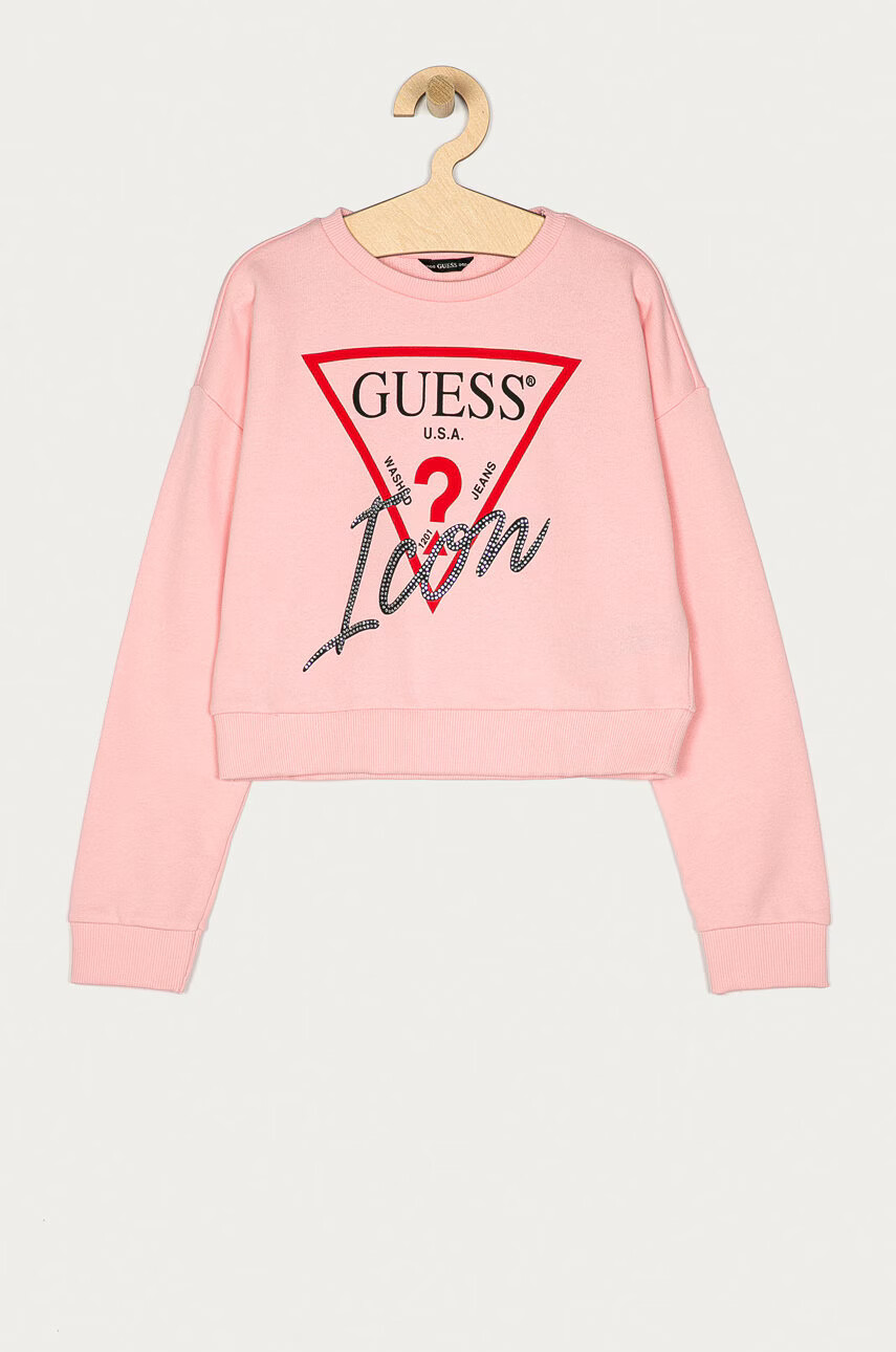 Guess Детски памучен суичър 116-175 cm - Pepit.bg