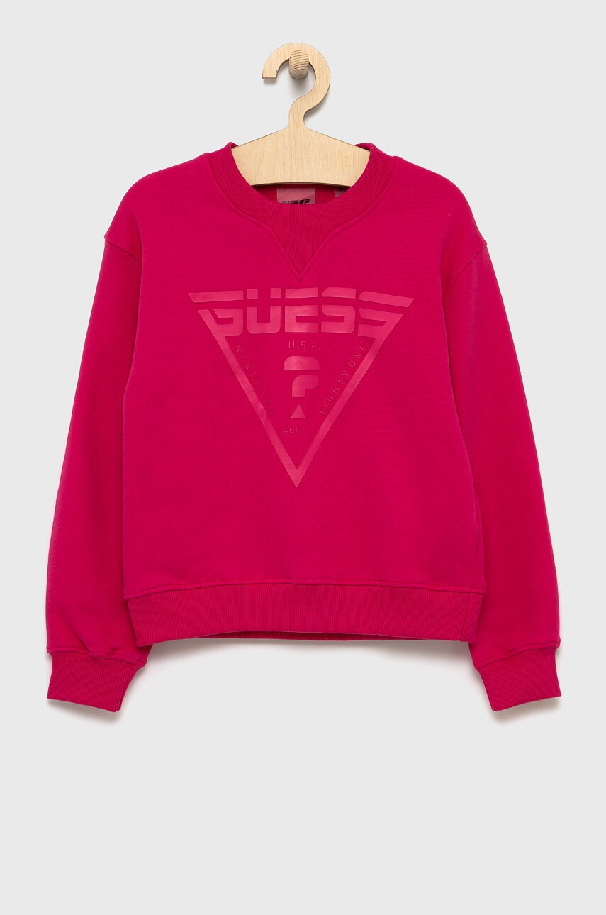 Guess Детски памучен суичър - Pepit.bg