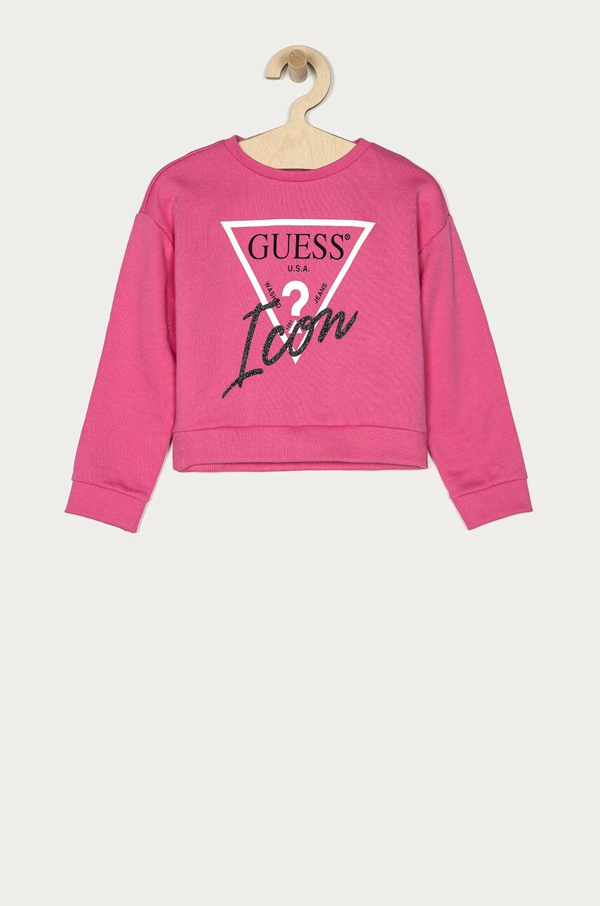 Guess Детски памучен суичър 92-122 cm - Pepit.bg