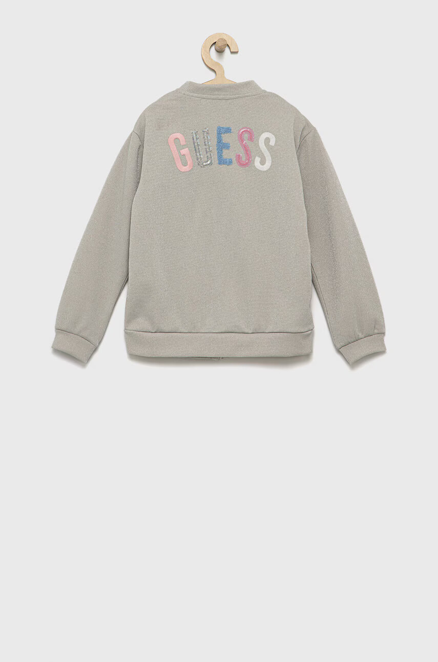 Guess Детски суичър в сиво с апликация - Pepit.bg
