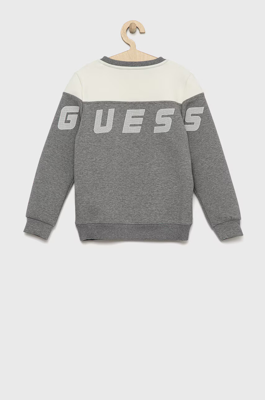 Guess Детски суичър в сиво с десен - Pepit.bg