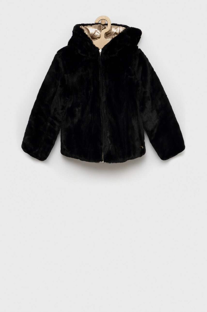 Guess Детско яке с две лица в златисто - Pepit.bg