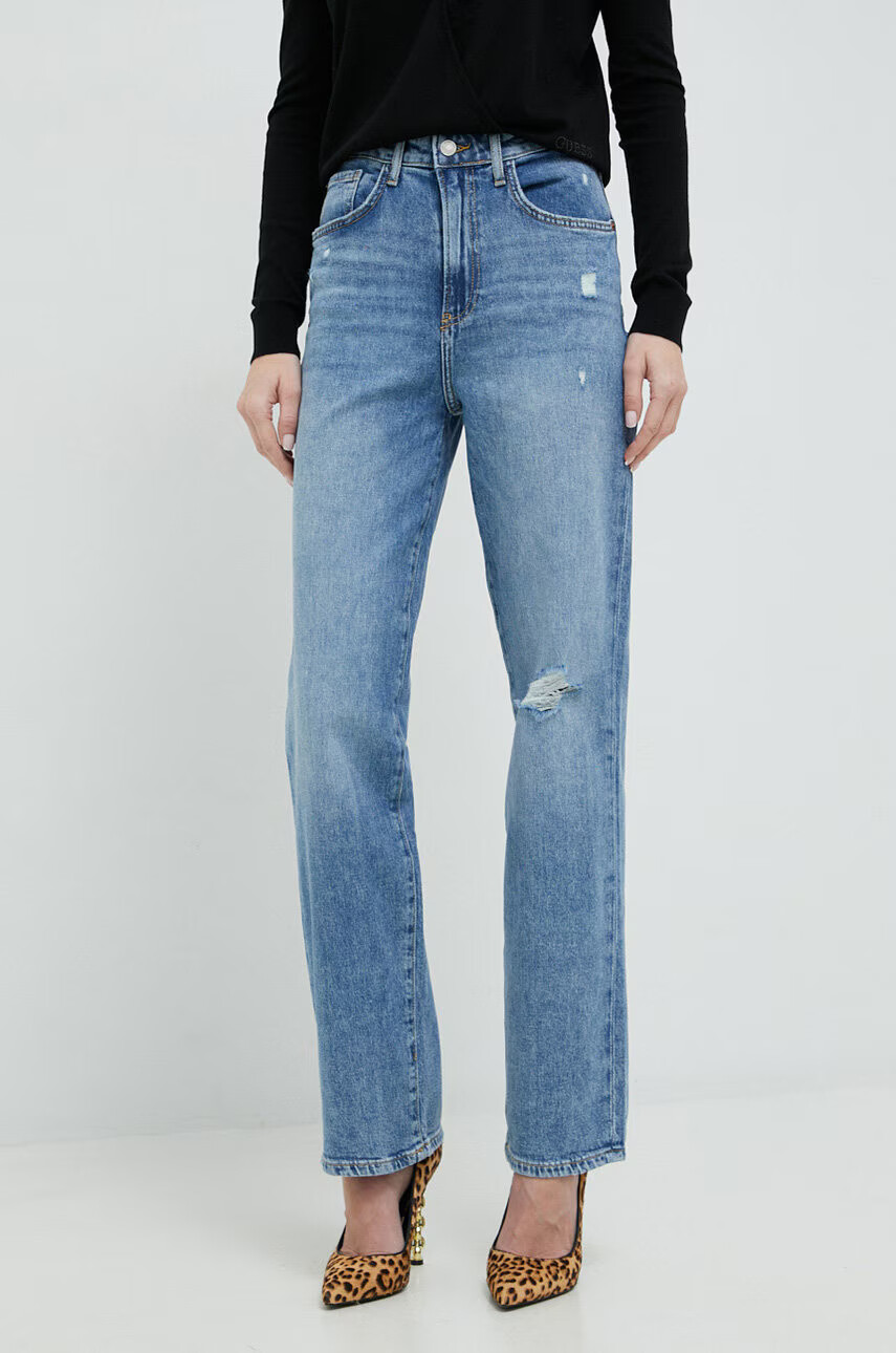 Guess Дънки Melrose с висока талия - Pepit.bg