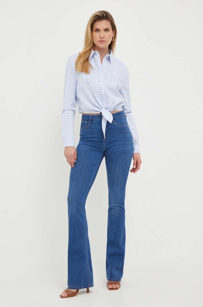 Guess Дънки Sexy Flare с висока талия - Pepit.bg