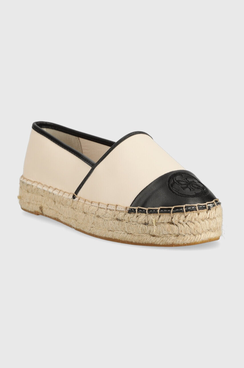Guess Еспадрили JALEEL2 в бежово с платформа - Pepit.bg