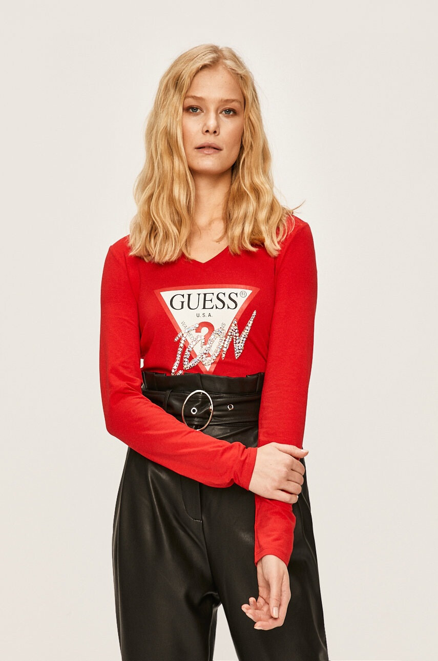 Guess Jeans Блуза с дълъг ръкав - Pepit.bg