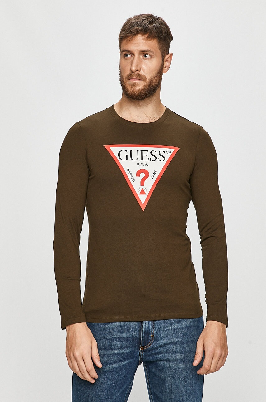 Guess Jeans - Блуза с дълъг ръкав - Pepit.bg