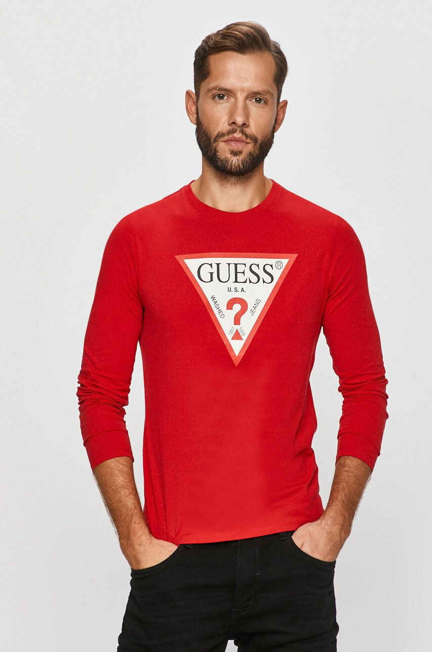 Guess Jeans - Блуза с дълъг ръкав - Pepit.bg