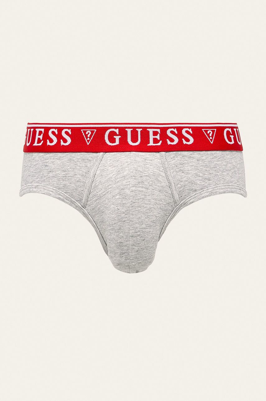 Guess Слипове (3-pack) мъжки в сиво - Pepit.bg