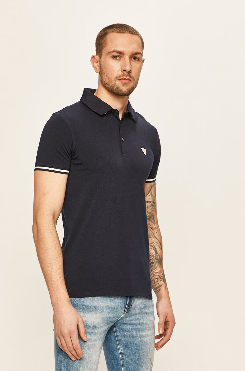 Guess Jeans - Тениска с яка - Pepit.bg