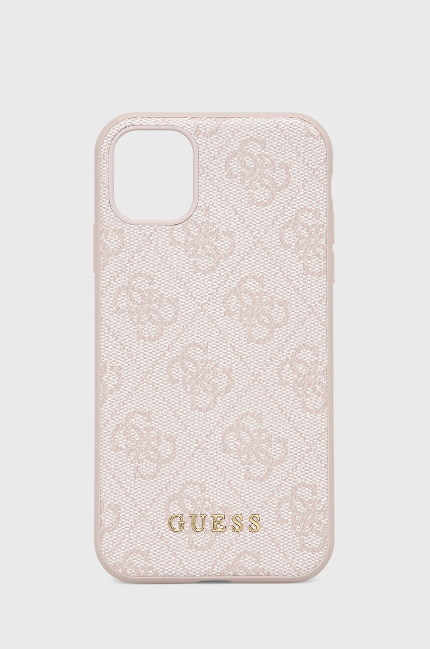 Guess Кейс за телефон Iphone 11 61" в розово - Pepit.bg