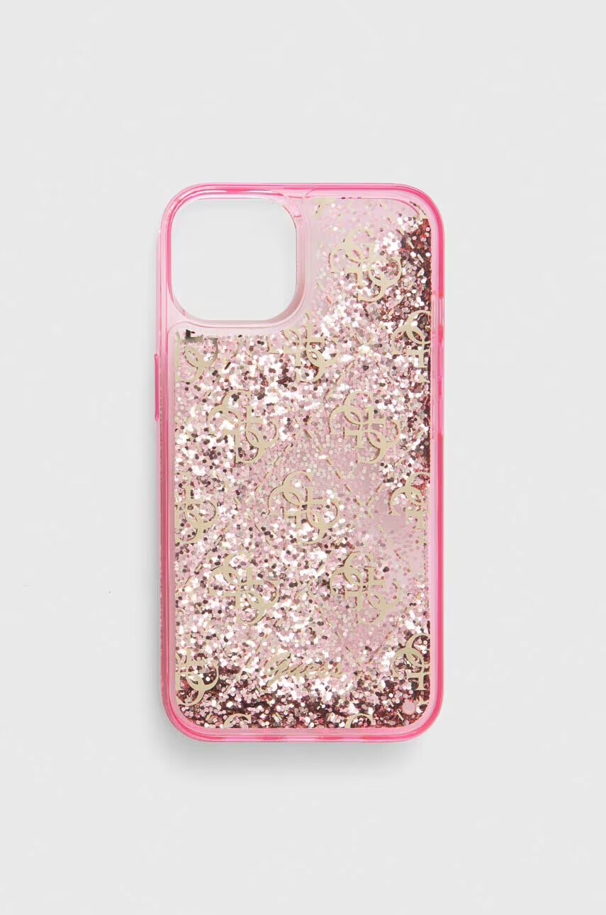 Guess Кейс за телефон iPhone 14 6.1" в розово - Pepit.bg