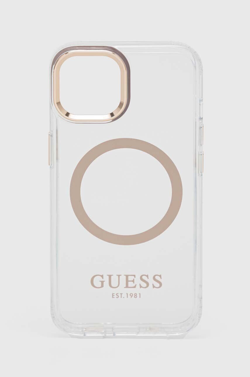 Guess Кейс за телефон iPhone 14 61'' в златисто - Pepit.bg