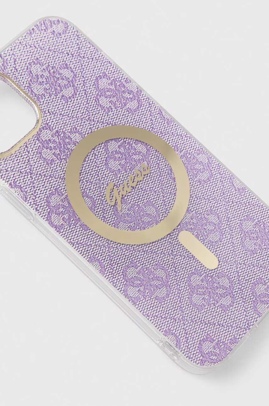 Guess Кейс за телефон iPhone 14 Plus 6.7" в лилаво - Pepit.bg