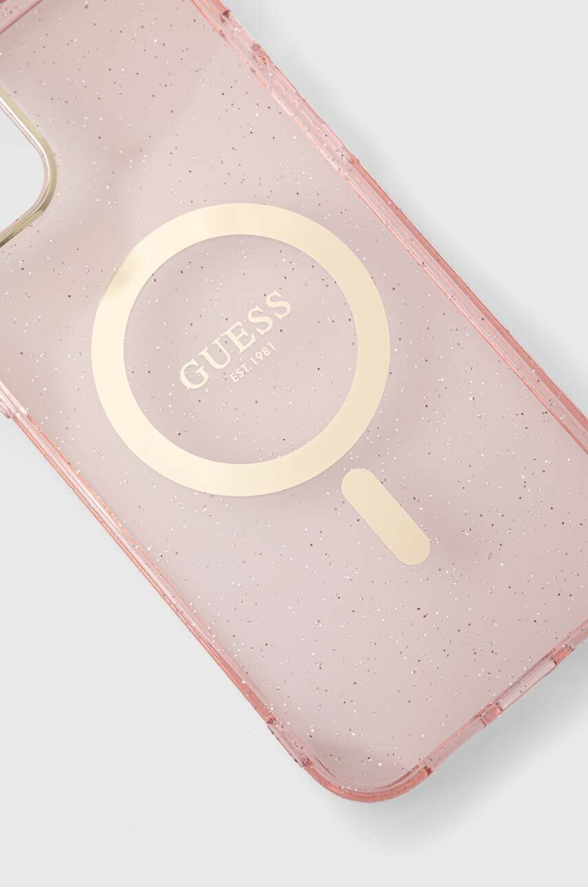 Guess Кейс за телефон iPhone 14 Plus 6.7" в розово - Pepit.bg