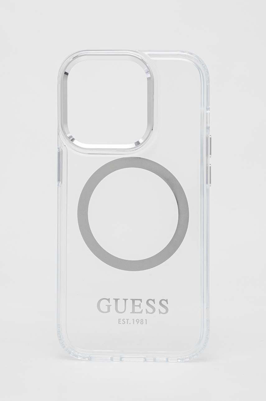 Guess Кейс за телефон iPhone 14 Pro 61" в сребристо - Pepit.bg