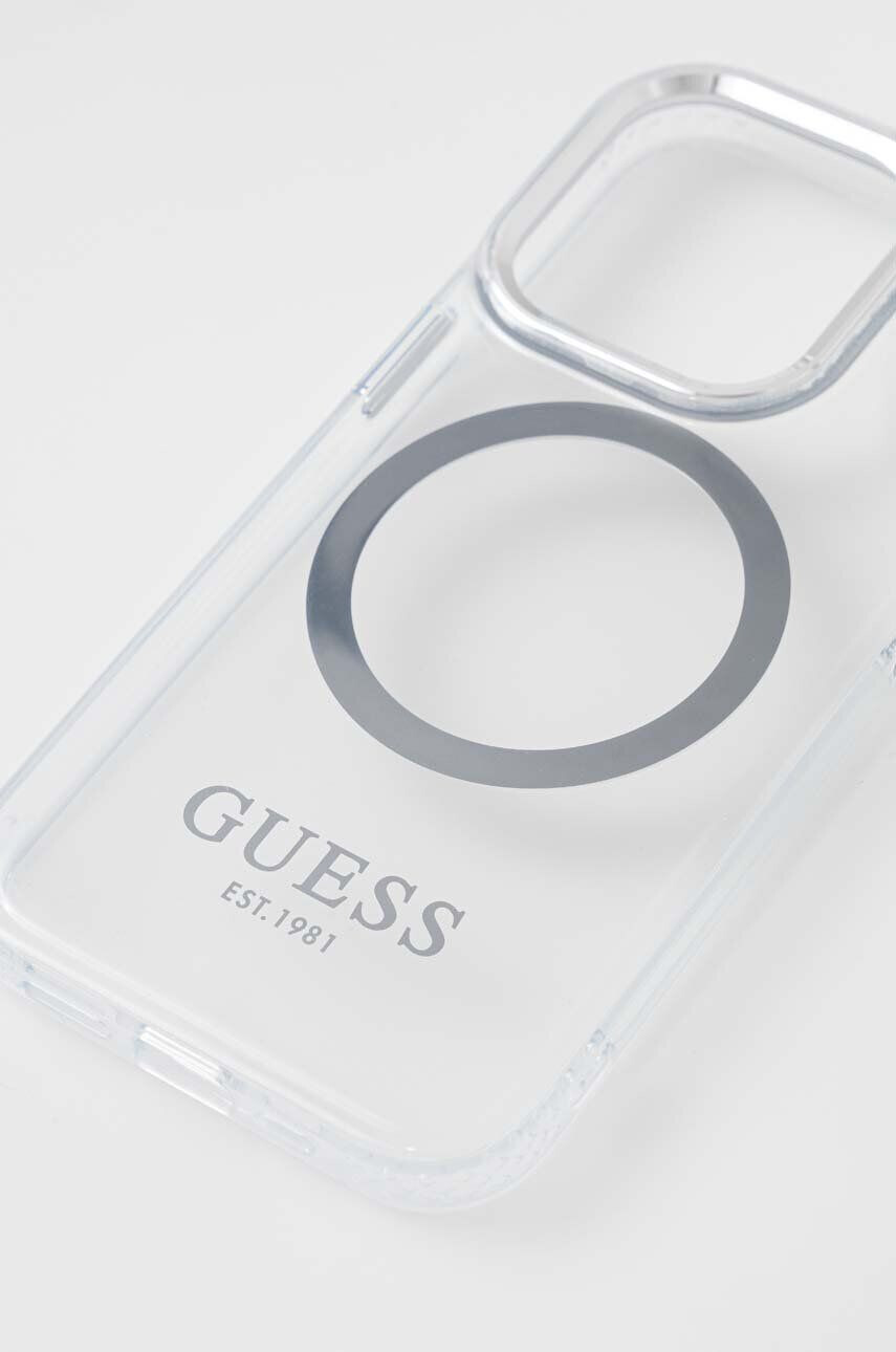 Guess Кейс за телефон iPhone 14 Pro 61" в сребристо - Pepit.bg