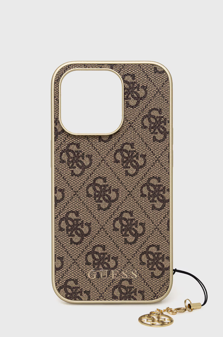 Guess Кейс за телефон Iphone 14 Pro 61" в кафяво - Pepit.bg