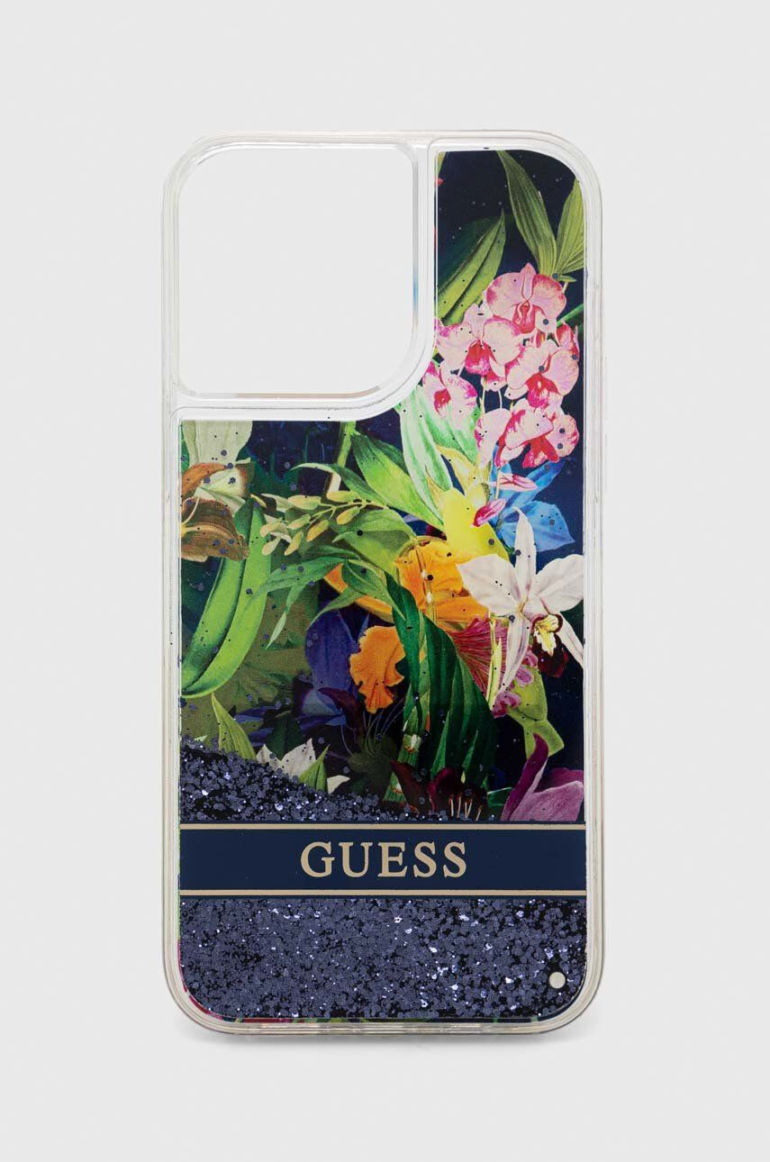 Guess Кейс за телефон iPhone 14 Pro Max 67'' в синьо - Pepit.bg