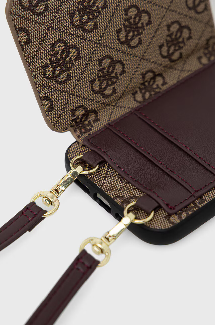 Guess Кейс за телефон Iphone 12/12 Pro 61'' в кафяво - Pepit.bg