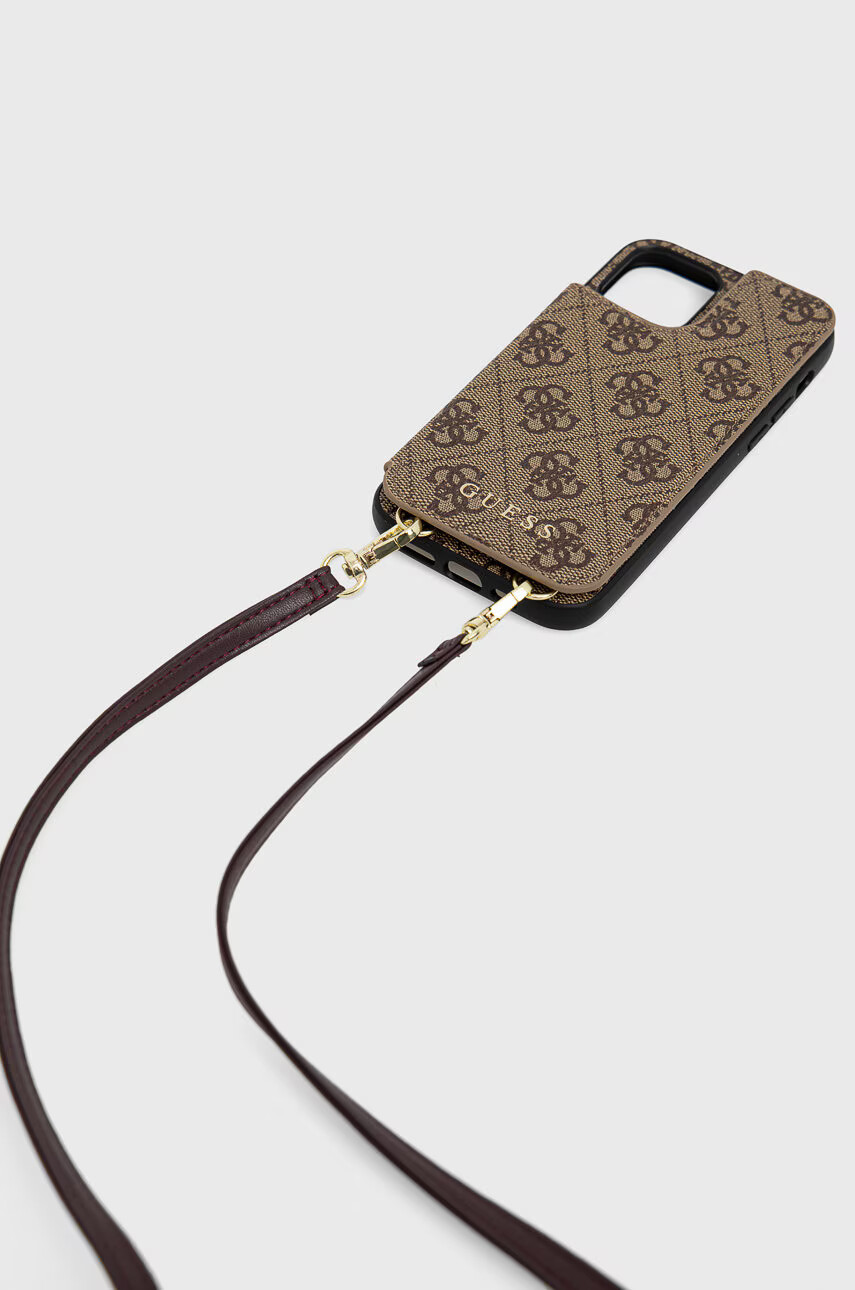 Guess Кейс за телефон Iphone 12/12 Pro 61'' в кафяво - Pepit.bg