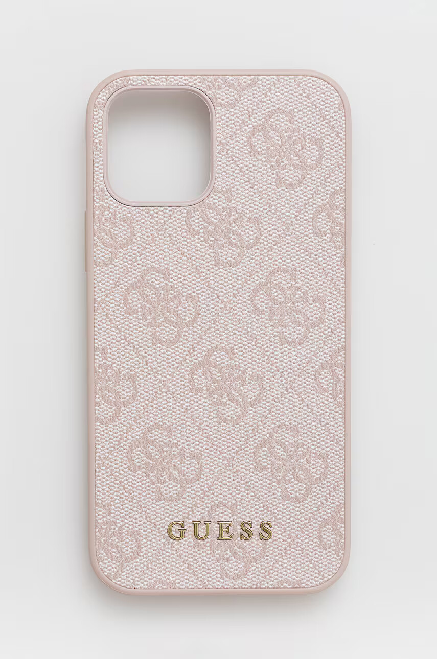 Guess Кейс за телефон Iphone 12 / 12 Pro 61'' в розово - Pepit.bg