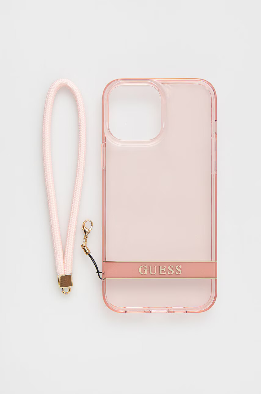 Guess Кейс за телефон Iphone 13 Pro Max 67'' в розово - Pepit.bg