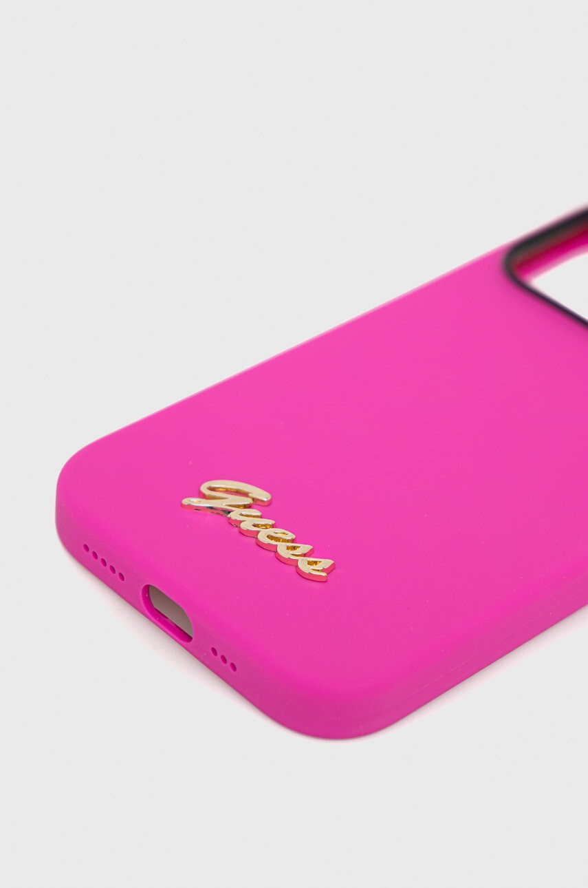 Guess Кейс за телефон Iphone 14 Pro 61" в розово - Pepit.bg
