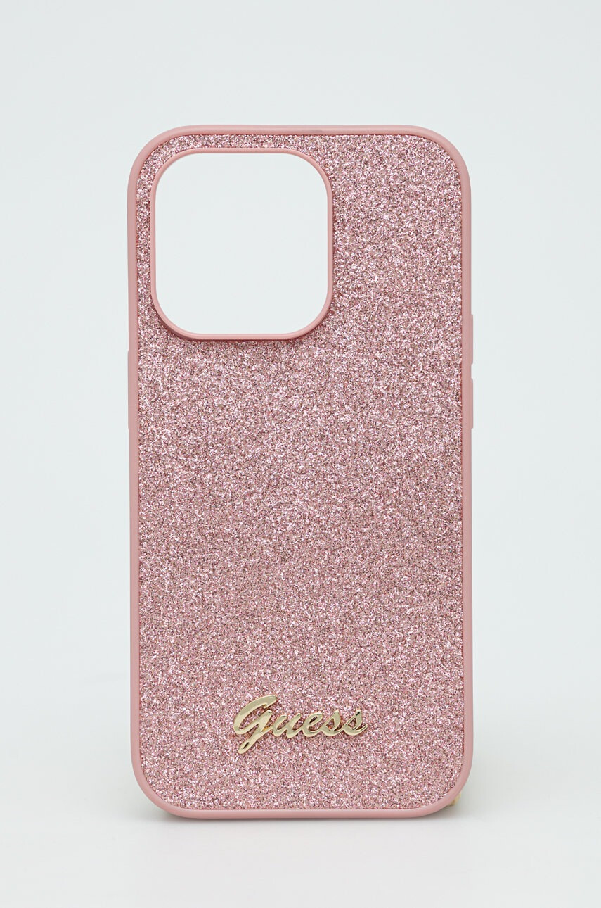 Guess Кейс за телефон Iphone 14 Pro 61" в розово - Pepit.bg