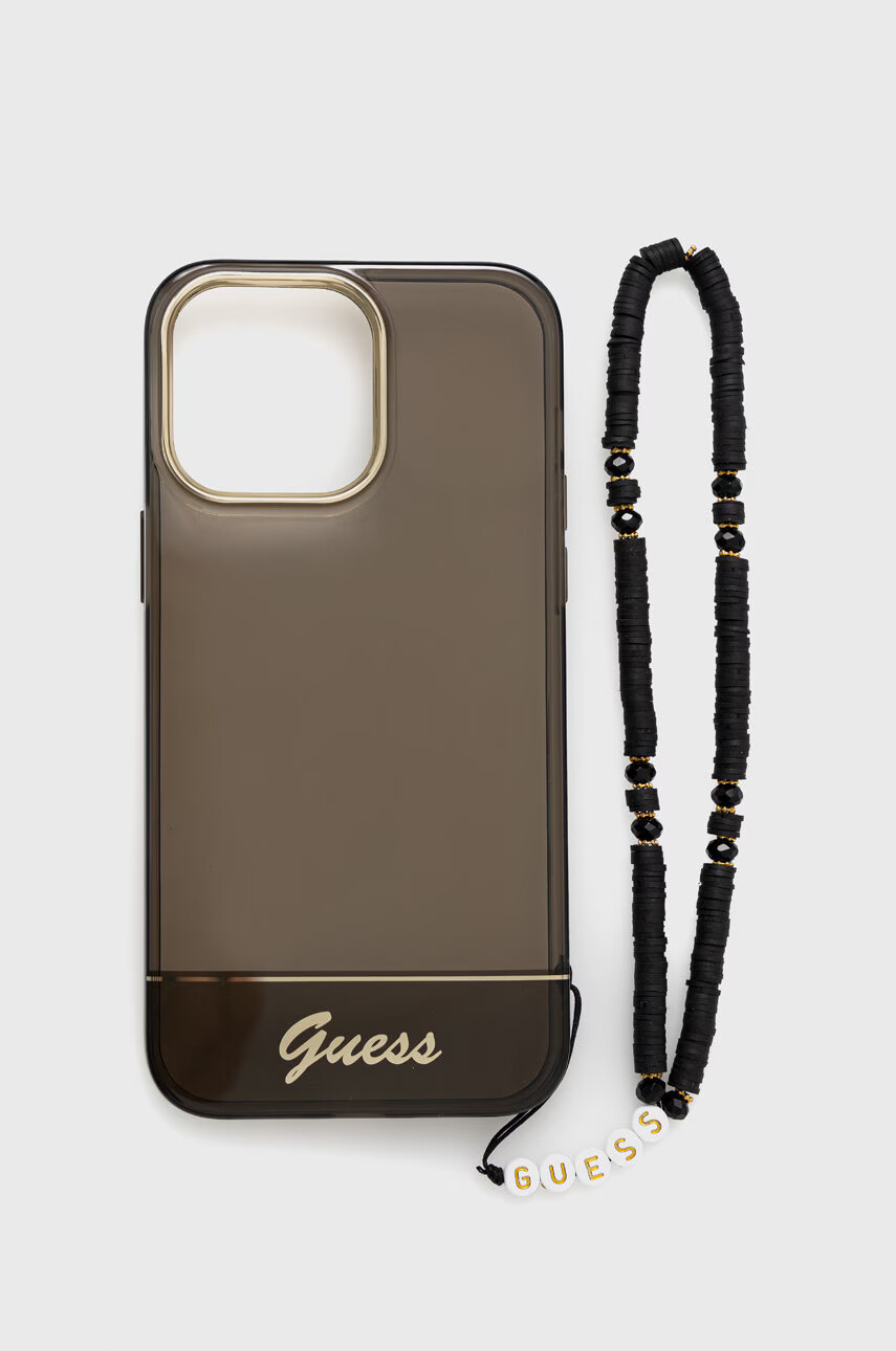 Guess Кейс за телефон Iphone 14 Pro Max 67" в черно - Pepit.bg