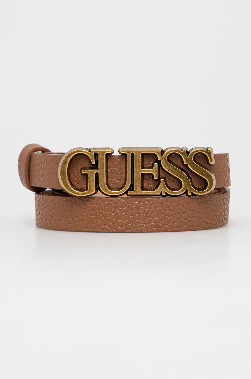 Guess Колан дамски в бежово - Pepit.bg