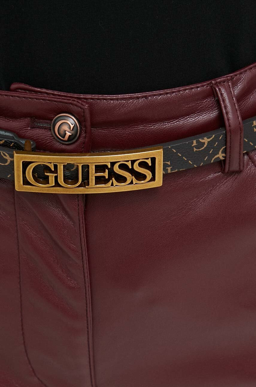 Guess Колан дамски в кафяво - Pepit.bg