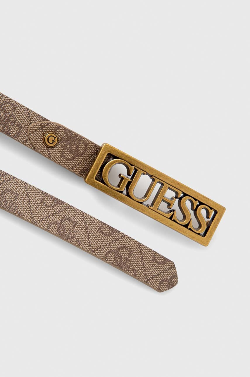 Guess Колан дамски в кафяво - Pepit.bg