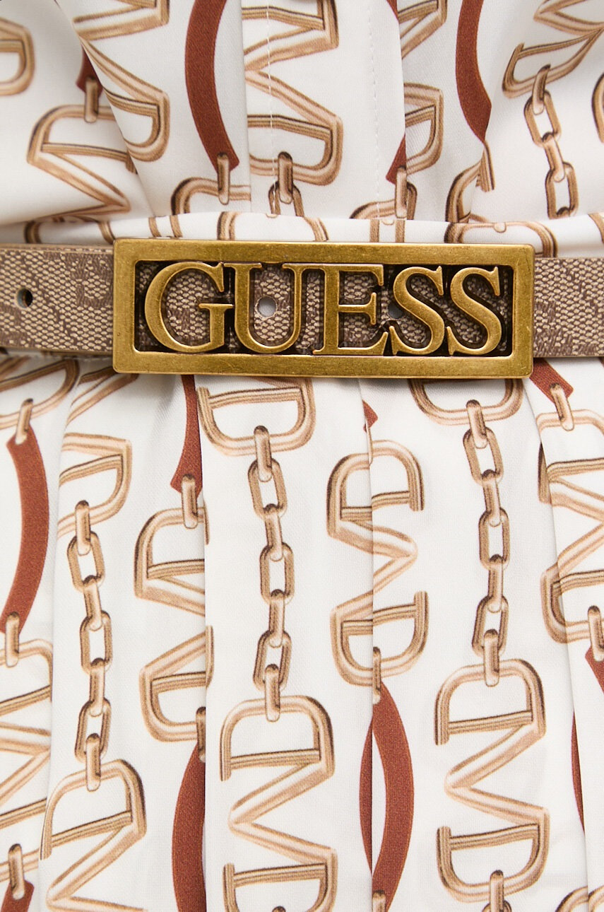 Guess Колан дамски в кафяво - Pepit.bg