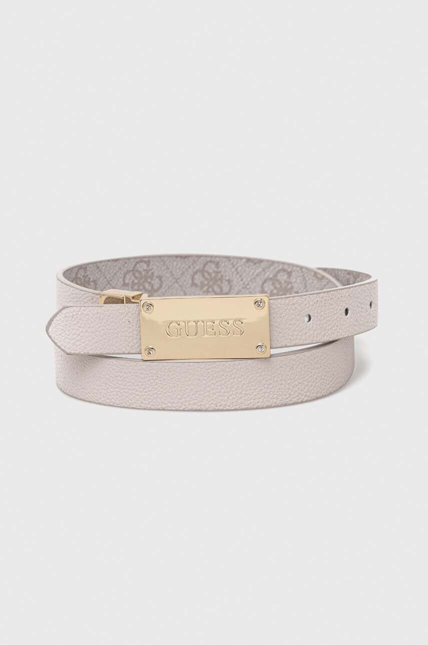 Guess Колан с две лица дамски в бежово - Pepit.bg
