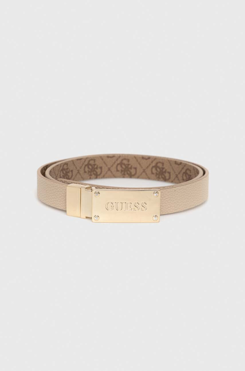 Guess Колан с две лица дамски в бежово - Pepit.bg