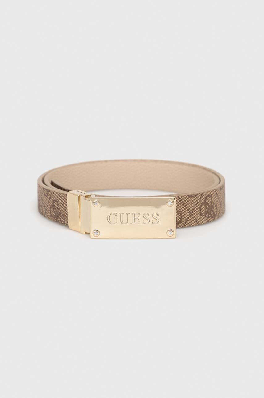 Guess Колан с две лица дамски в бежово - Pepit.bg