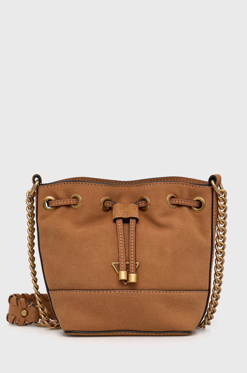 Guess Кожена чанта - Pepit.bg