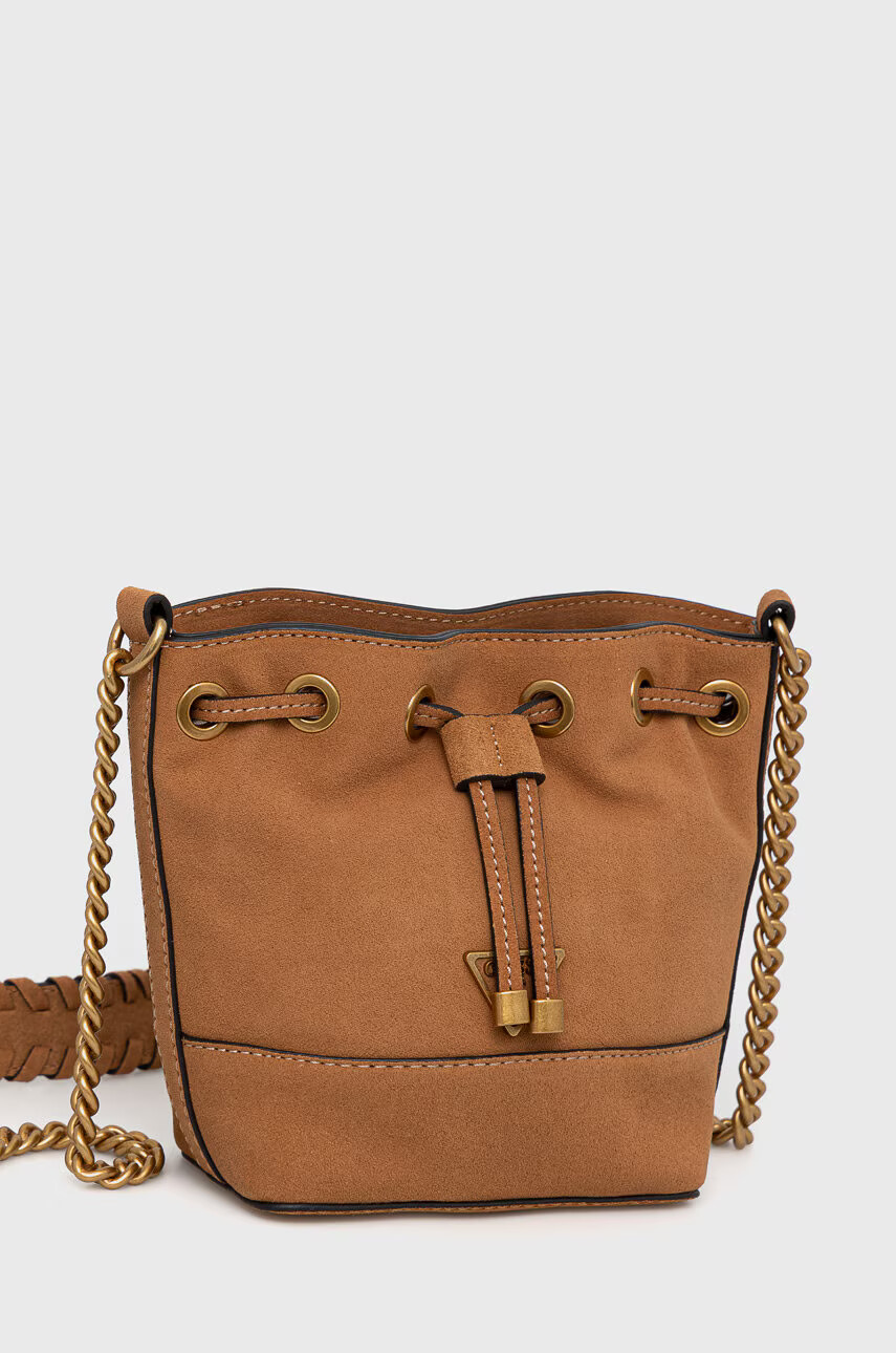 Guess Кожена чанта - Pepit.bg