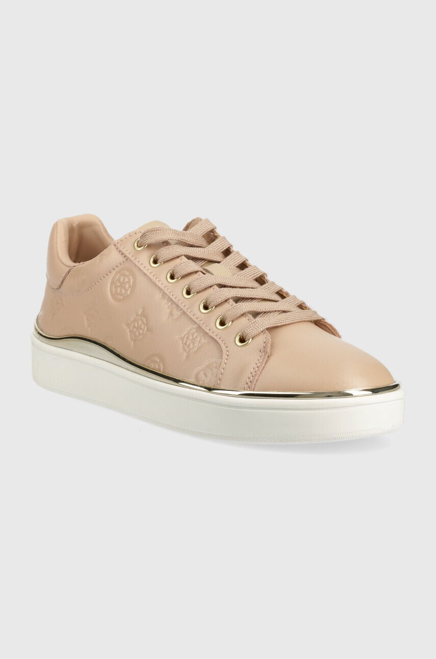 Guess Кожени маратонки FL7BNN FAL12 в бежово BONNY - Pepit.bg