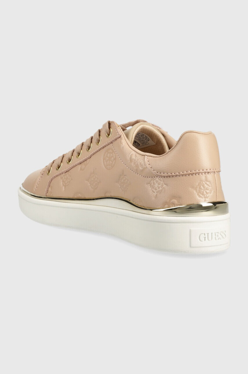 Guess Кожени маратонки FL7BNN FAL12 в бежово BONNY - Pepit.bg