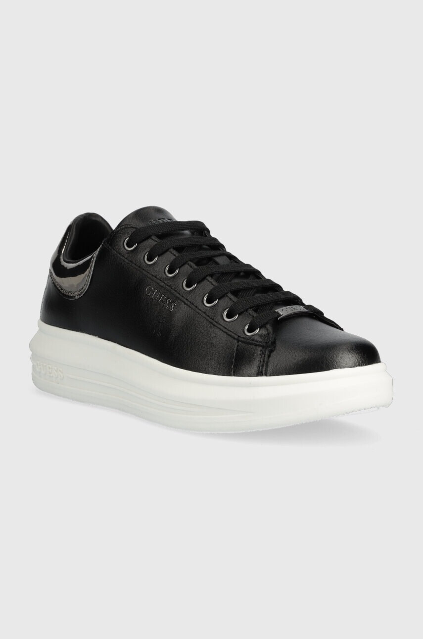Guess Кожени маратонки FL7VIB LEA12 в черно VIBO - Pepit.bg