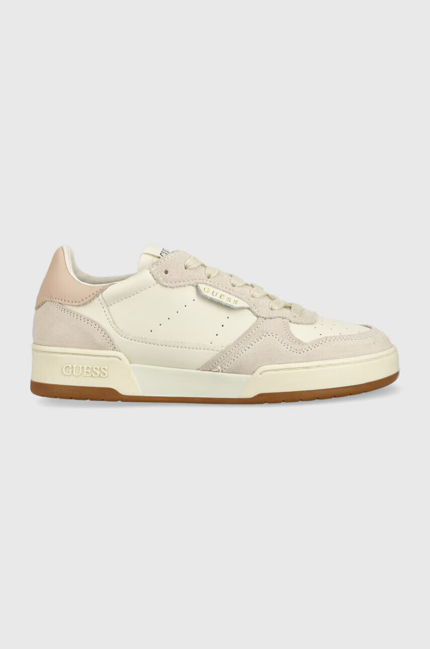 Guess Кожени маратонки JINNY в бежово FL6JIN SUE12 - Pepit.bg