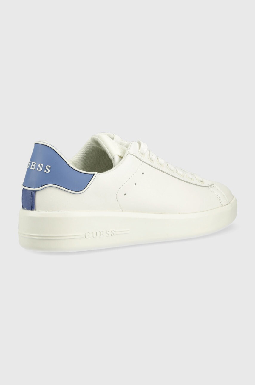 Guess Кожени маратонки Rockie в бяло - Pepit.bg
