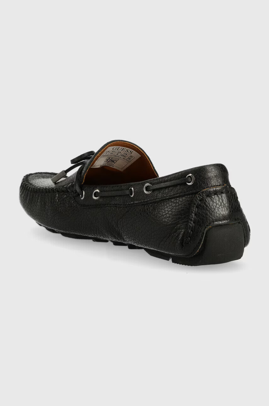 Guess Кожени мокасини GALLARATE II в черно FM6GAL LEA14 - Pepit.bg